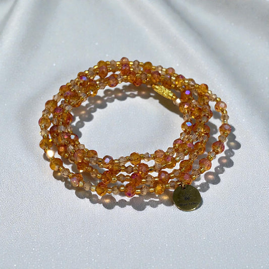 Shiny rainbow orange