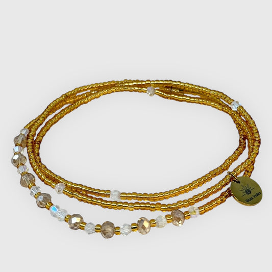 Central brillant doré